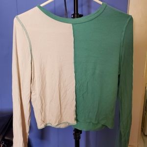 Two toned split shirt wild fable